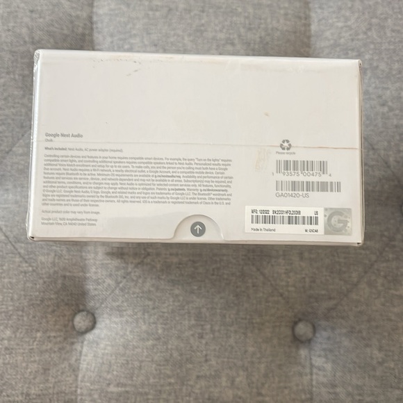 Google Nest Audio. New with plastic wrap still attached. - Picture 5 of 5
